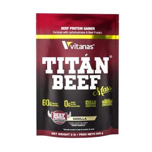 Proteína Titan Beef Mass Vainilla 2 Lbs