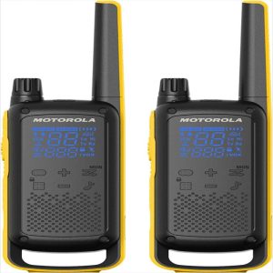 Radios Walkie Talkies Motorola T475 Recargables X2 52.5 Km 22 Canales Resistentes Al Agua