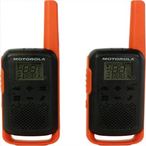 Radios Walkie Talkies Motorola Talkabout T275 Pack X2 Alcance 37.5Km 22 Canales Recargables Con Audifonos Y Estuche
