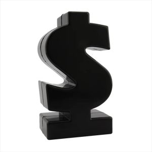 Combo X 12 Unidades Alcancía Signo Peso Color Negro