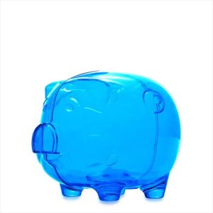 Combo X 12 Unidades Alcancía Cerdo Gorda Color Azul