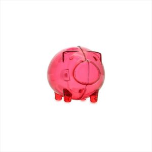 Combo X 12 Unidades Alcancía Cerdo Pequeño Color Rojo