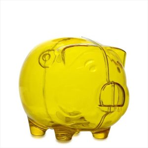 Combo X 12 Unidades Alcancía Cerdo Gorda Color Amarillo