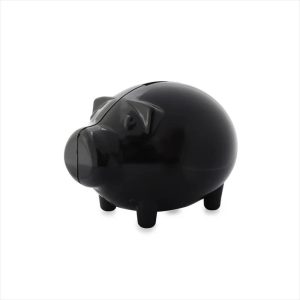 Combo X 12 Unidades Alcancía Cerdito Pequeño Color Negro