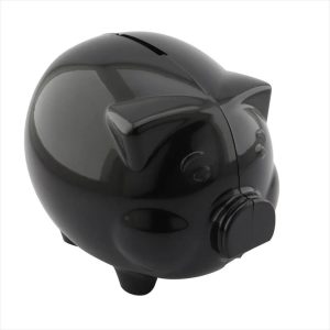 Combo X 12 Unidades Alcancía Cerdo Gorda Color Negro