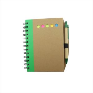 Combo X 12 Unidades Agenda Ecológica Num 10 Color Verde