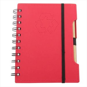 Combo X 12 Unidades Agenda Ecológica Num 18 Color Rojo