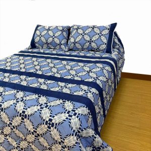 Combo Colcha Microfibra Con 2 Fundas Cama Doble