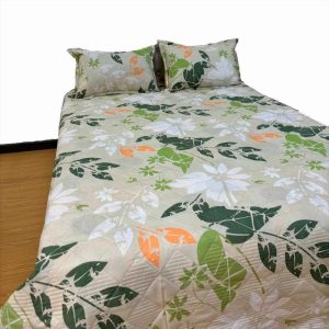 Combo Colcha Microfibra Con 2 Fundas Cama Queen