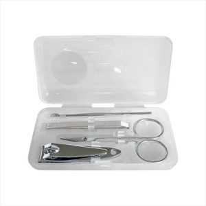 Set Manicure Rectangular Transparente