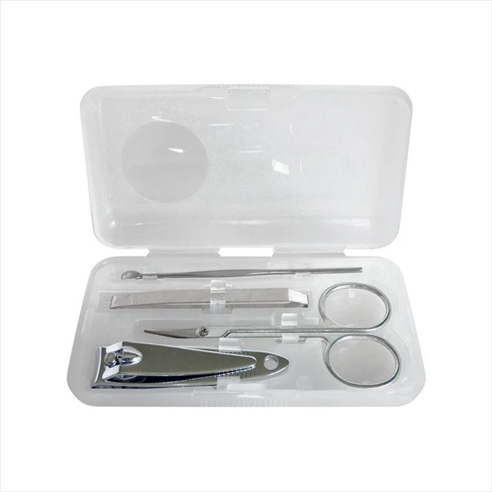 Set Manicure Rectangular Transparente