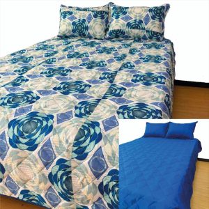 Combo Colcha Microfibra Con 2 Fundas Cama King