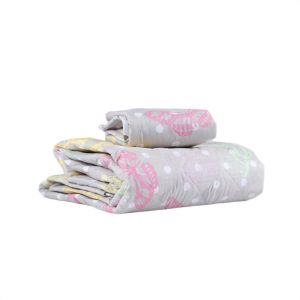 Combo Colcha Microfibra Beldrap Butterflies Daisies Con 1 Funda Cama Sencilla