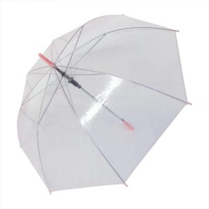 Sombrilla Translucida Color Rosado