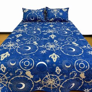 Combo Colcha Microfibra Con 2 Fundas Cama King