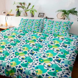 Juego Sabana Beldess Algodón 144 Hilos Cama King (Estampada)