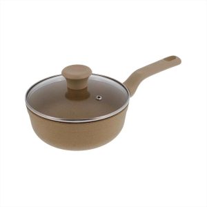 Perol Imusa Terra De 18Cm Arena Con Tapa De Vidrio