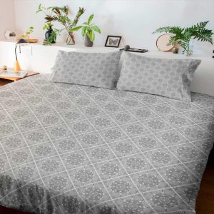 Juego Sabana Beldess Algodón 144 Hilos Cama King (Estampada)
