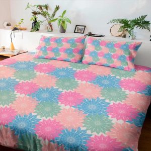 Juego Sabana Beldess Algodón 144 Hilos Cama Sencilla (Estampada)