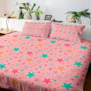 Juego Sabana Beldess Algodón 144 Hilos Cama Sencilla (Estampada)