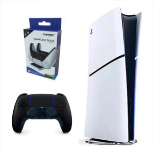 Consola Playstation 5 Slim Digital Refurbish Con Control Negro Y Base De Carga