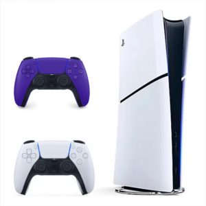 Consola Playstation 5 Slim Digital Refurbish Con Control Blanco Y Control Morado