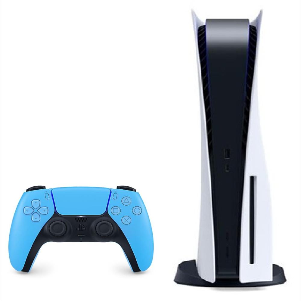 Consola Playstation 5 Fat Refurbish De Disco Con Control Azul Celeste