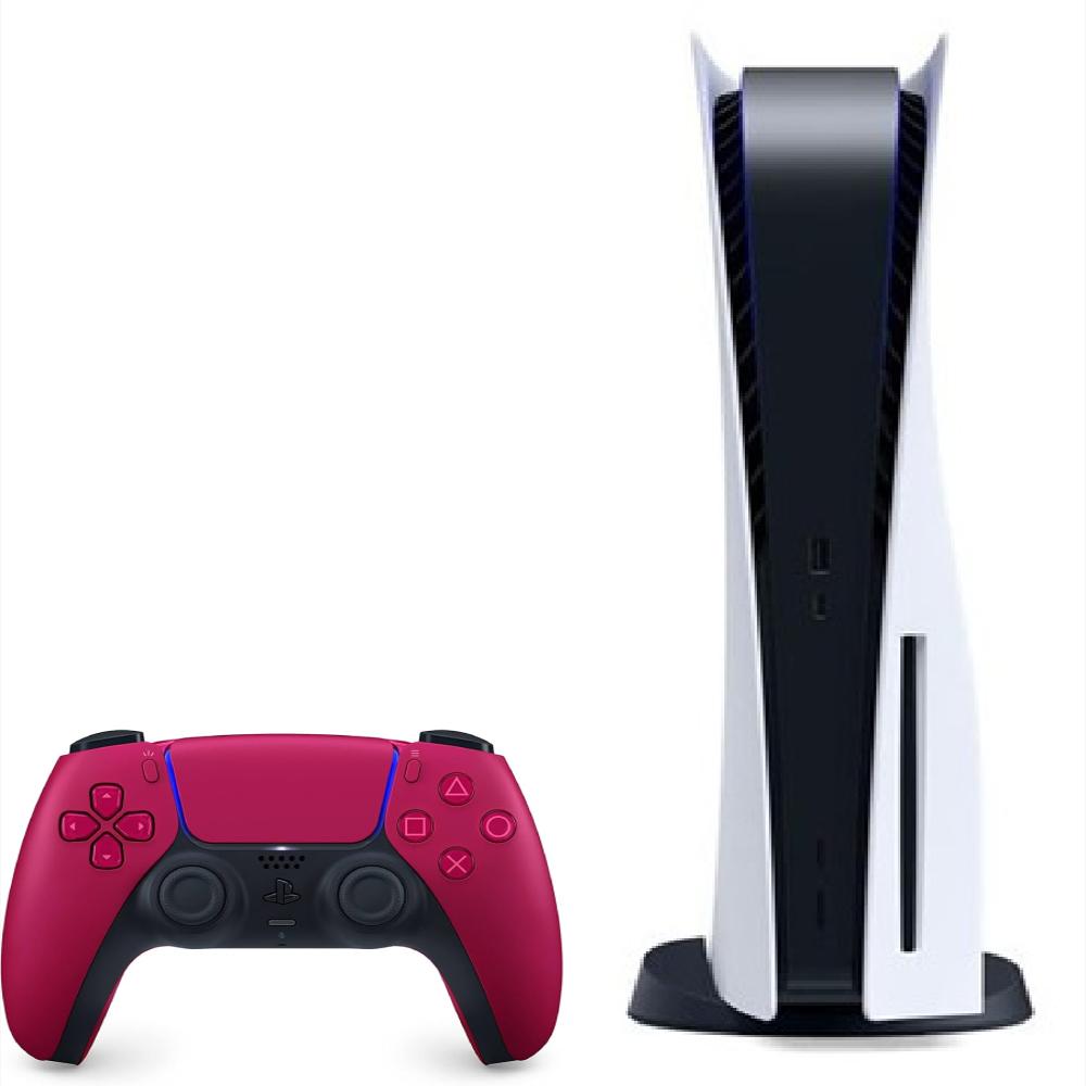 Consola Playstation 5 Fat Refurbish De Disco Con Control Rojo