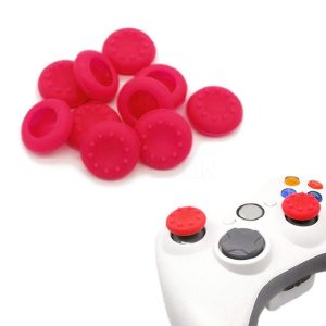 X4 Unidades Goma Control Joystick Ps3 Ps4 Xbox Rojo