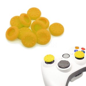 X4 Unidades Goma Control Joystick Ps3 Ps4 Xbox Amarillo