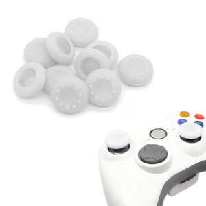 X4 Unidades Goma Control Joystick Ps3 Ps4 Xbox Blanco